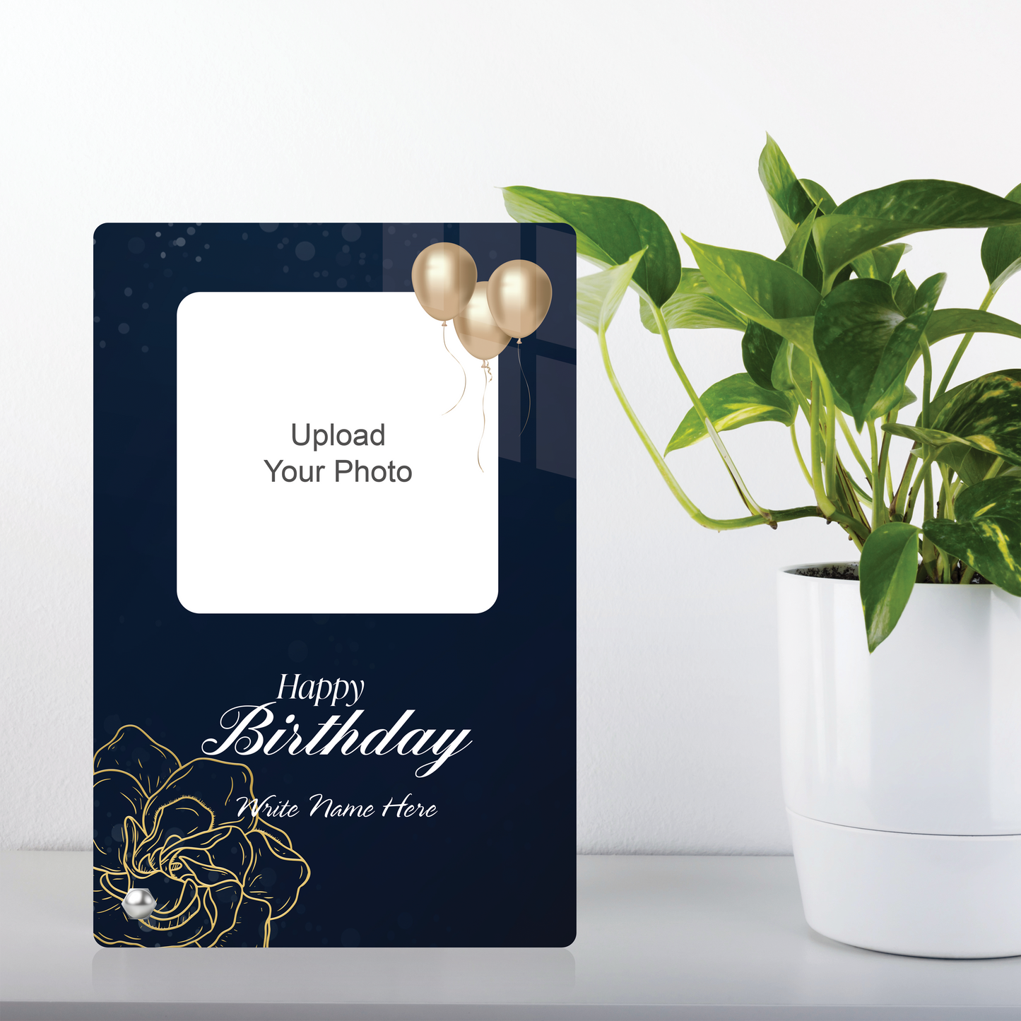 Birthday Wishes Photo Stand For Showcase or Desktop