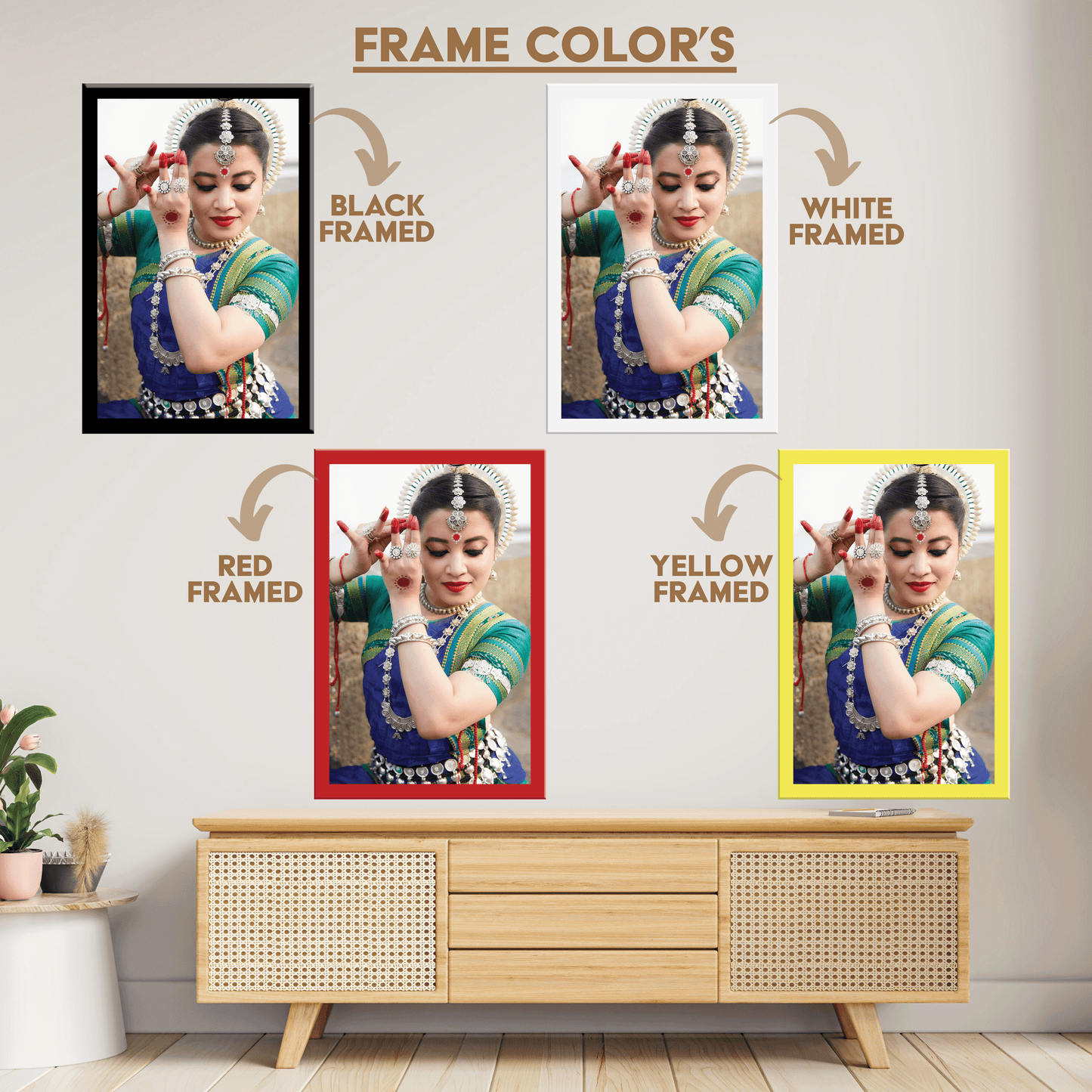 Framed Acrylic Photo Frames with UV Print - Portrait