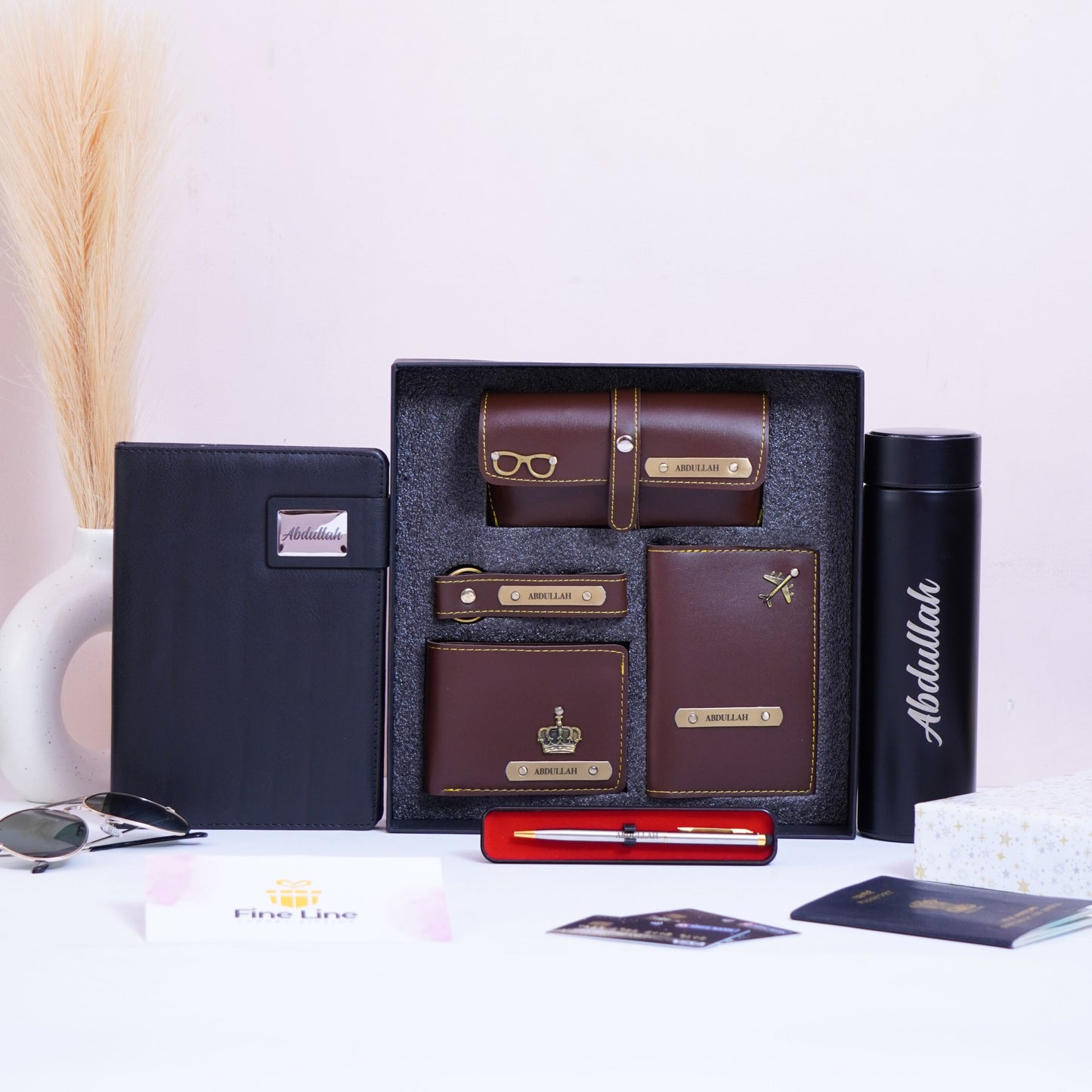 Personalized 7 in 1 Gift Hamper for Men with Diary