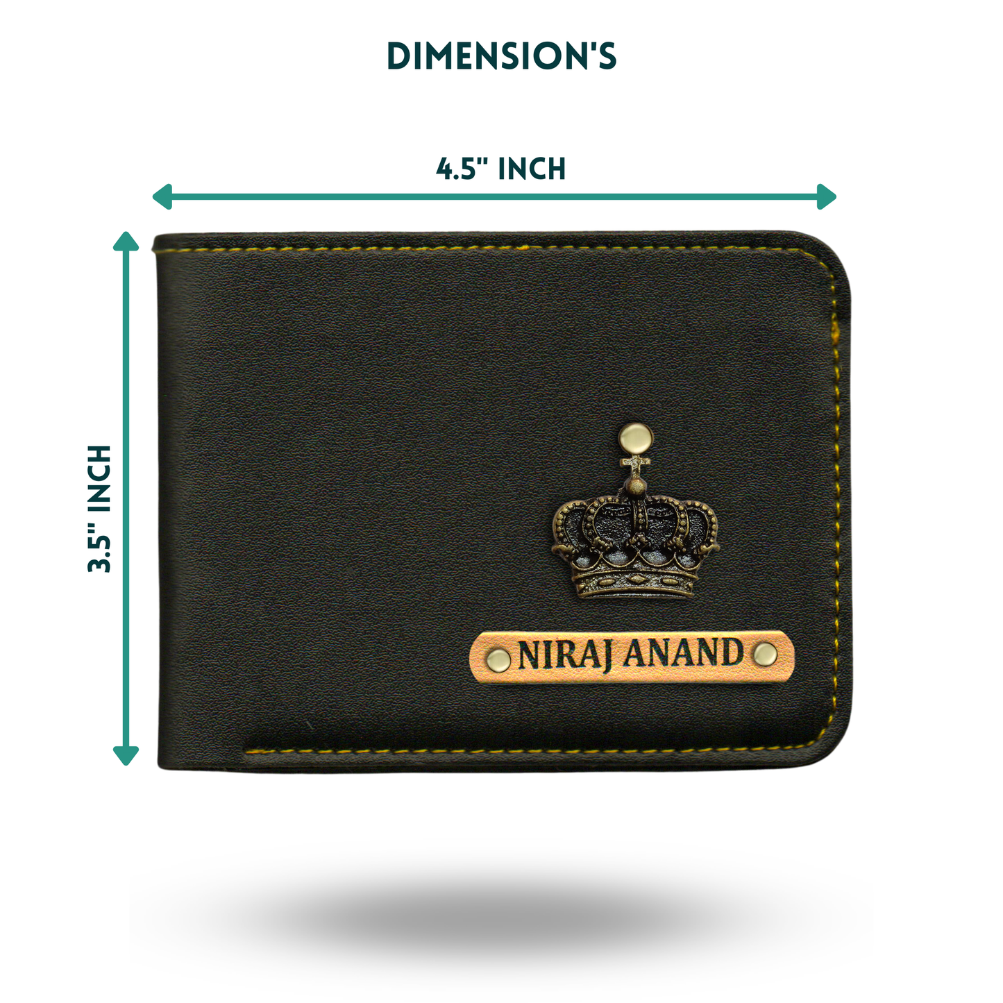 Personalized Mens Wallet With Charm