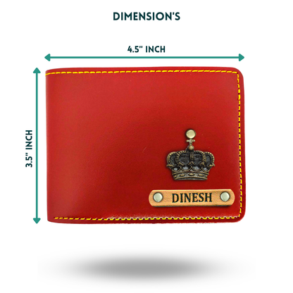 Personalized Mens Wallet With Charm