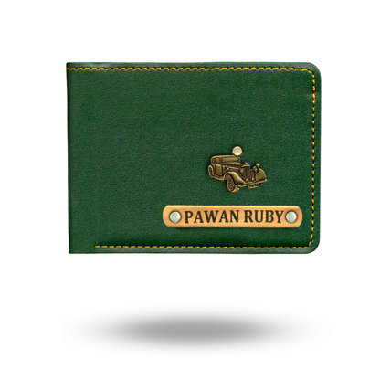 Personalized Mens Wallet With Charm