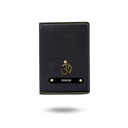 Personalized Passport Cover - Black Edition Name