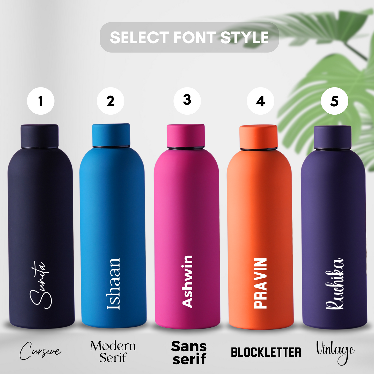 Aqua Thirst Water Bottle - Personalized