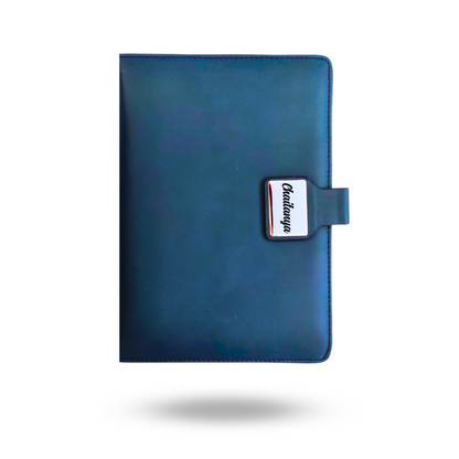 Personalized Tiffany Blue PU Leather A-5 Premium Notebook